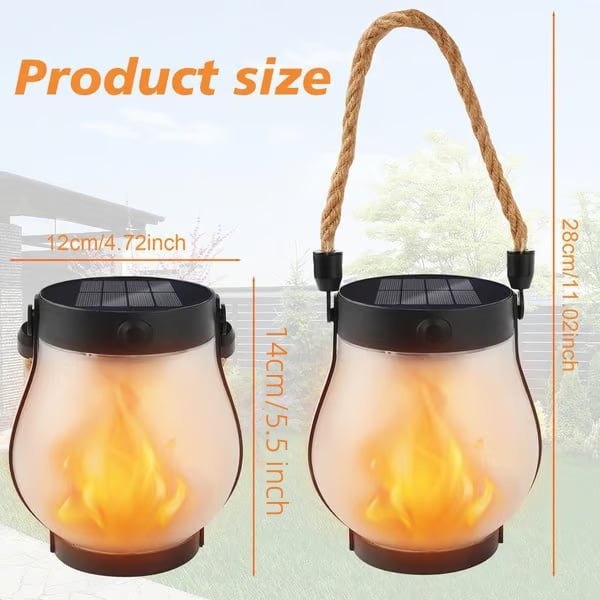✨Dancing flame Solar Lantern Outdoor Lights