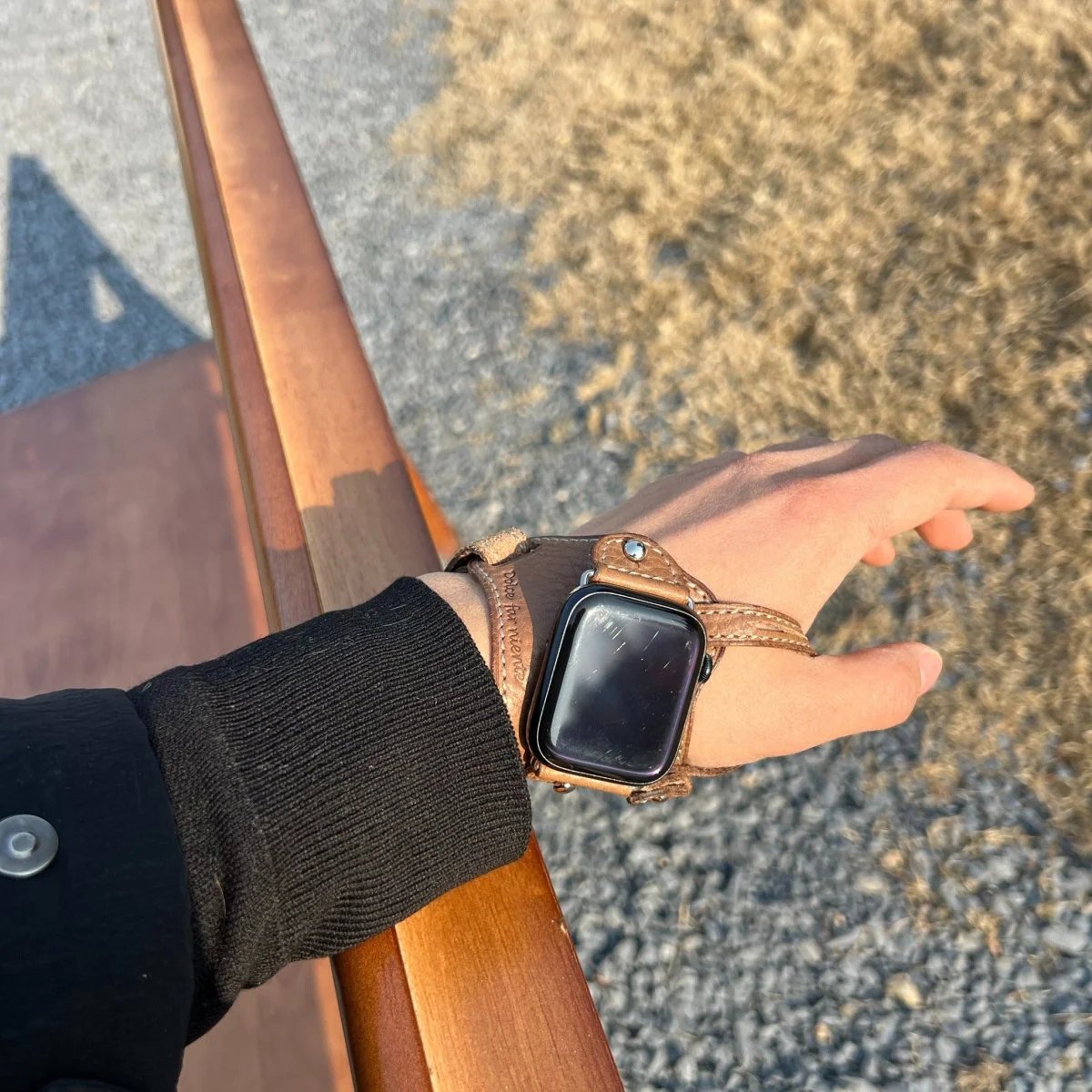 Handmade Genuine Leather Cycling Strap for Apple Watch