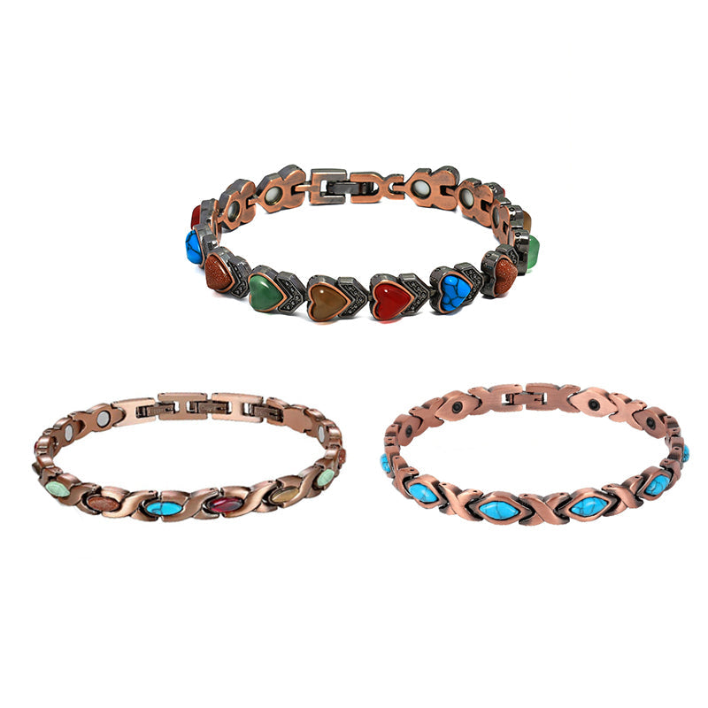 Diystar® Magnetic Copper Bracelet – Pure Solid Copper with 3800 Gauss Powerful Magnets