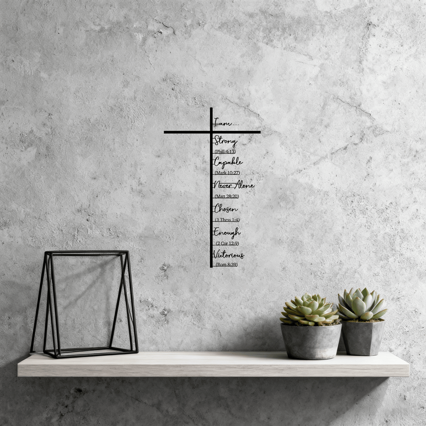 🎄Christmas-Sale 49%Off❤️Elegant Metal Christian Heart & Cross Wall Art