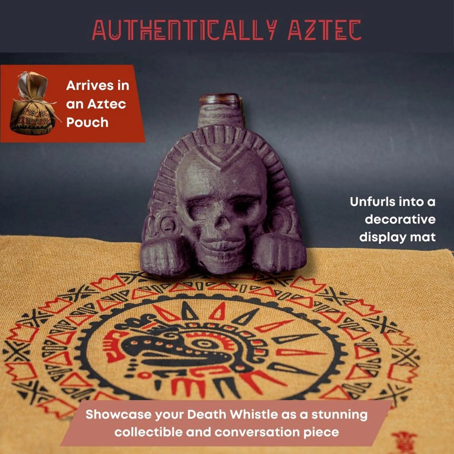💖Hot 48% OFF🌹🔥Ceramic Aztec Death Whistle – Ancient Sound of Fear