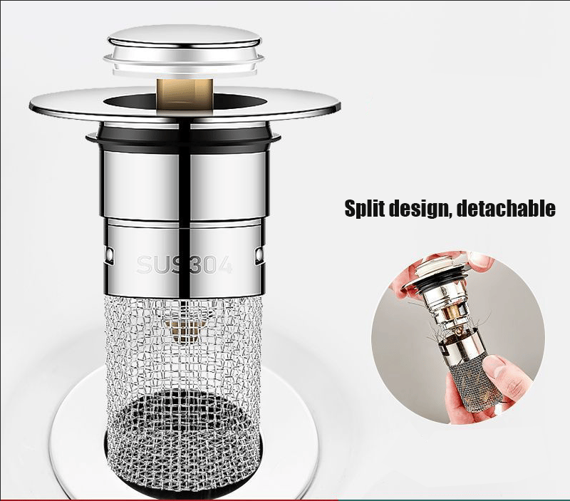 Isolate odor and prevent cockroaches-Stainless Steel Floor Drain Filter