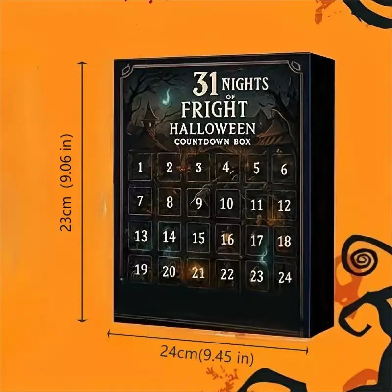 🔥🎃31 Nights of Fright – Halloween Countdown Box with Figurines