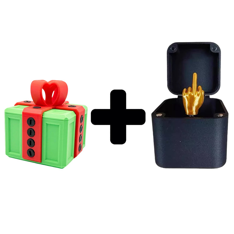 🎁 3D Printed Annoying Gift Box Ornaments 😂 - Ideal for Pranks and Mischief!&Send a Middle Finger in a Box