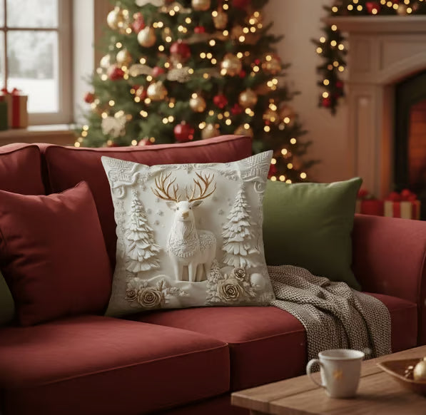 Christmas Themed Cushion Cover