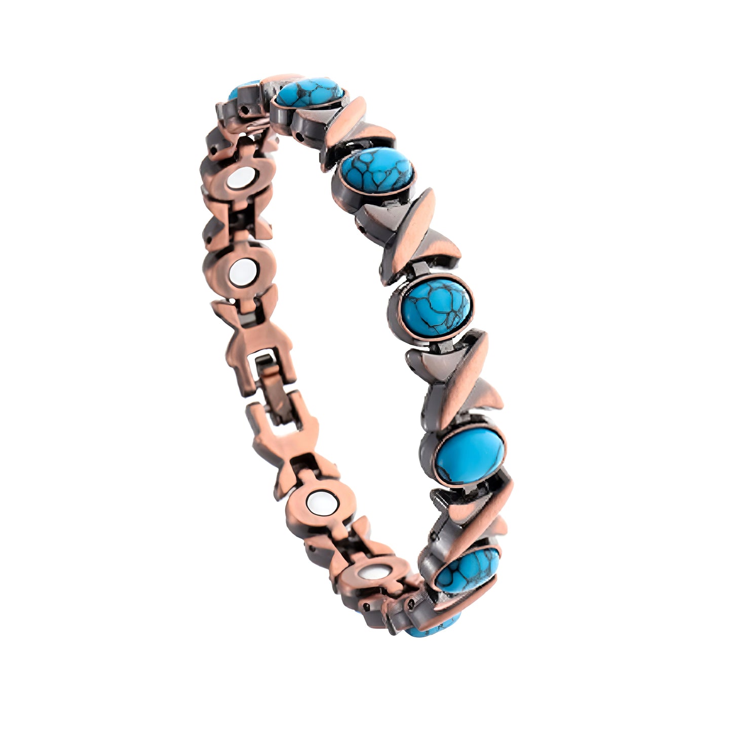 Diystar® Magnetic Copper Bracelet – Pure Solid Copper with 3800 Gauss Powerful Magnets