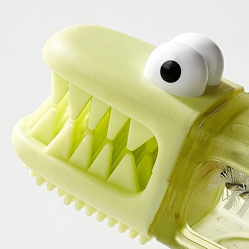 ✨3-in-1 Crocodile Brush 🐊 Deep Cleaning for Narrow Cup Lids & Tableware Gaps 🧼