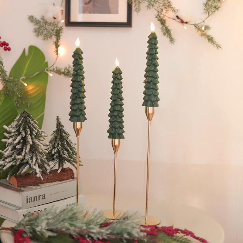 🔥 Early Christmas Sale 49% OFF 🌲Christmas Tree Flameless Taper Candle Lights with Remote Control