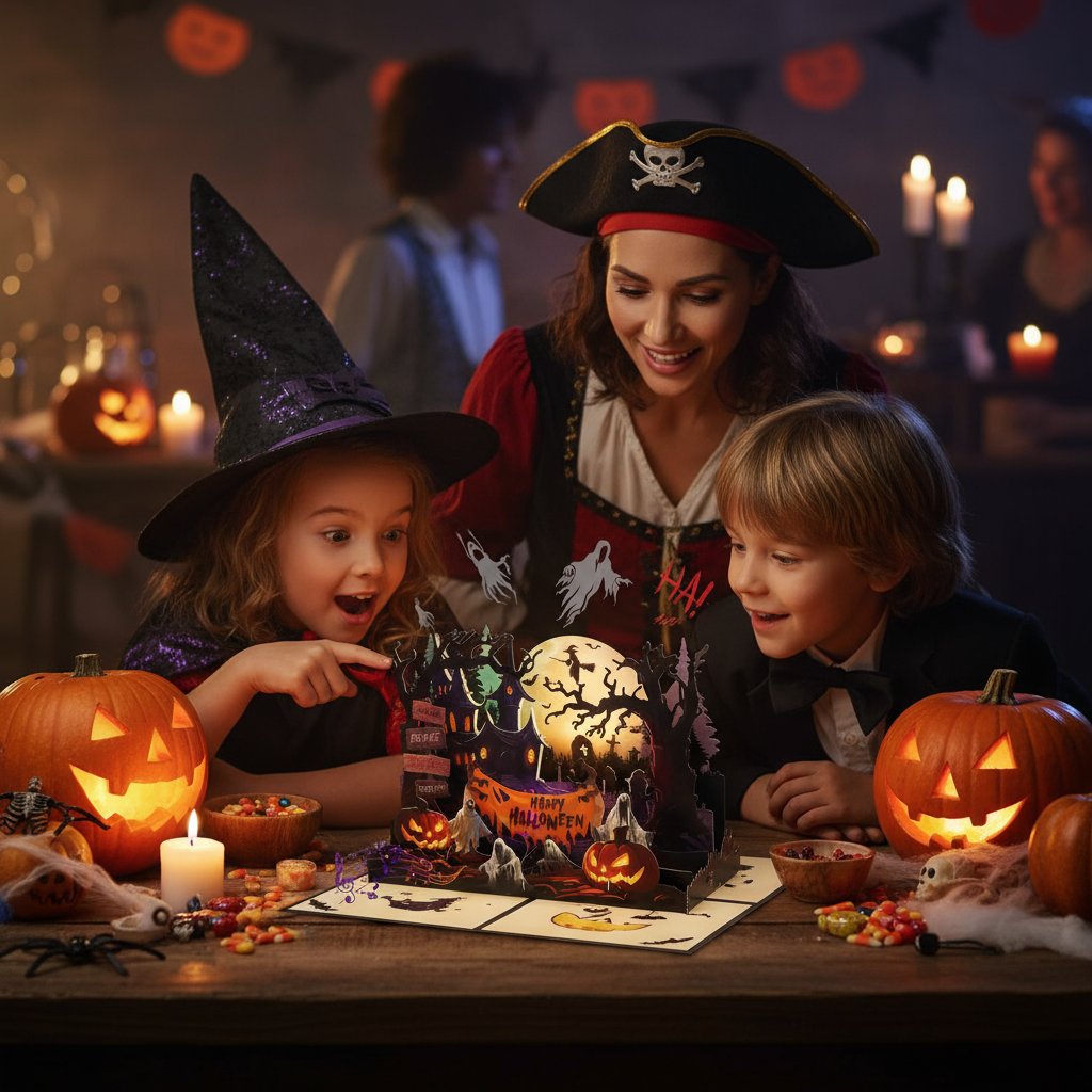 👻Halloween Card with Lights & Spooky Music
