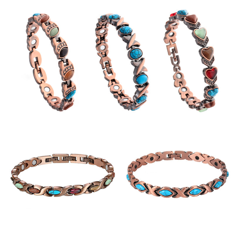 Diystar® Magnetic Copper Bracelet – Pure Solid Copper with 3800 Gauss Powerful Magnets