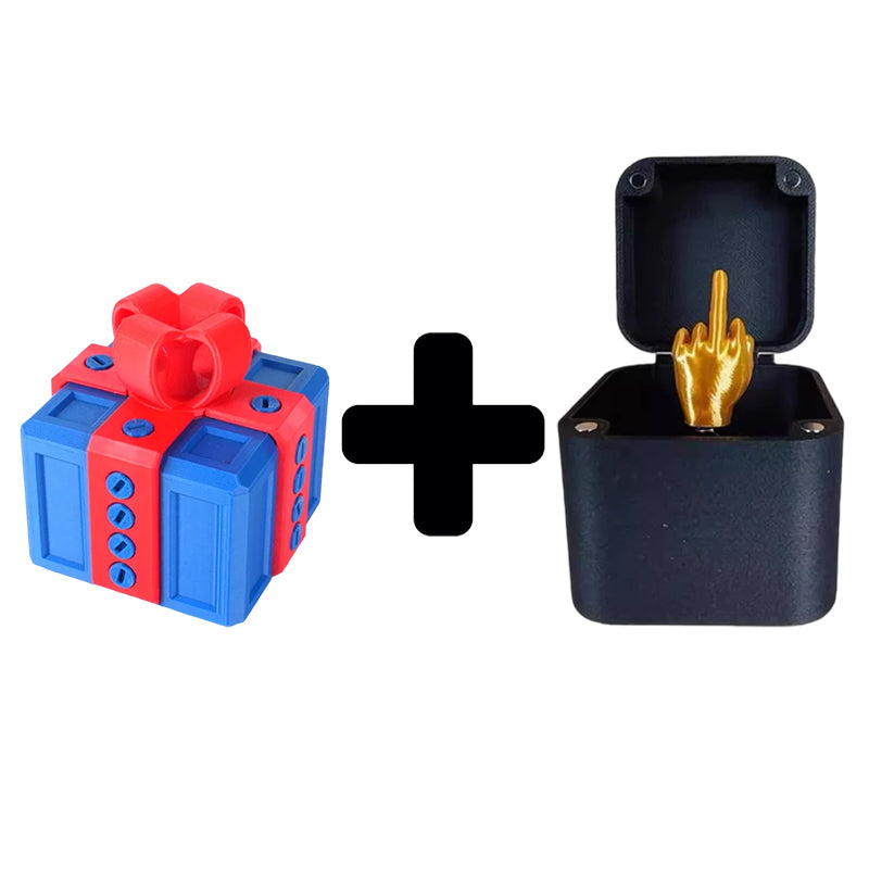 🎁 3D Printed Annoying Gift Box Ornaments 😂 - Ideal for Pranks and Mischief!&Send a Middle Finger in a Box