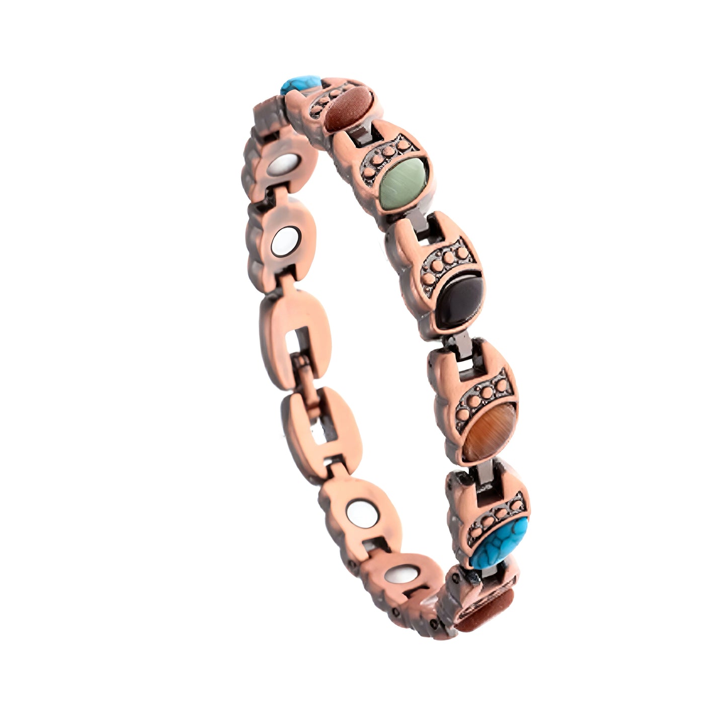 Diystar® Magnetic Copper Bracelet – Pure Solid Copper with 3800 Gauss Powerful Magnets