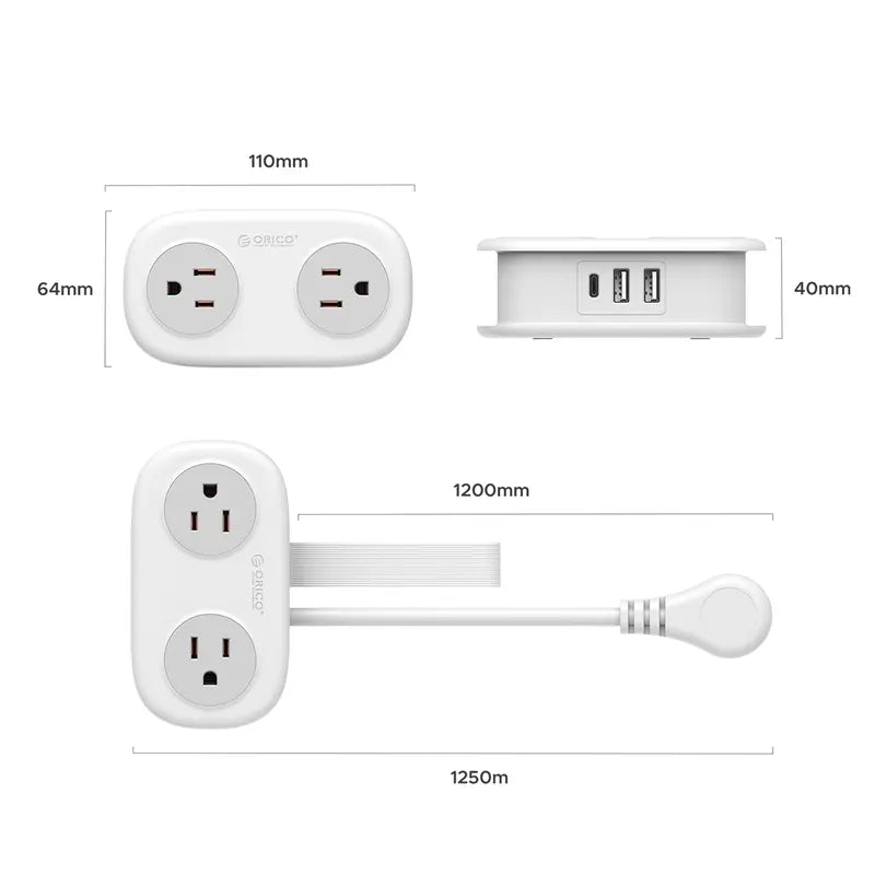 7 in 1 Travel Power Strip