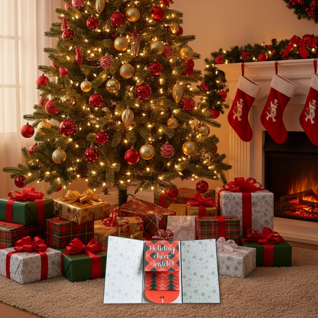 🎅✨Christmas holder book greeting card