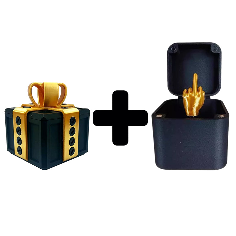 🎁 3D Printed Annoying Gift Box Ornaments 😂 - Ideal for Pranks and Mischief!&Send a Middle Finger in a Box