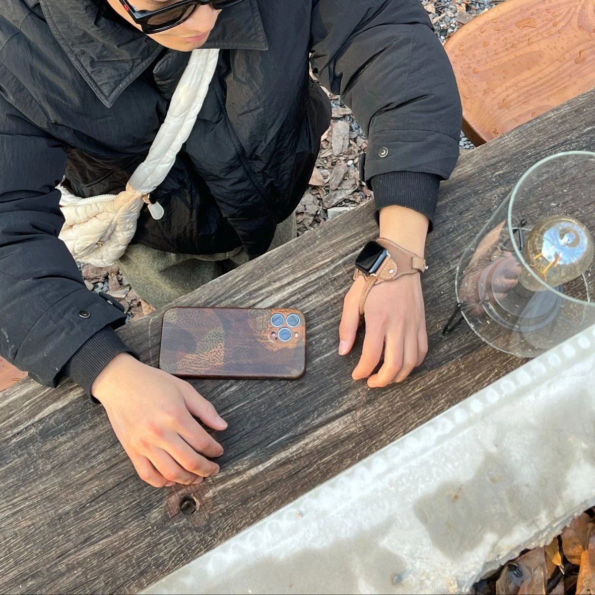 Handmade Genuine Leather Cycling Strap for Apple Watch