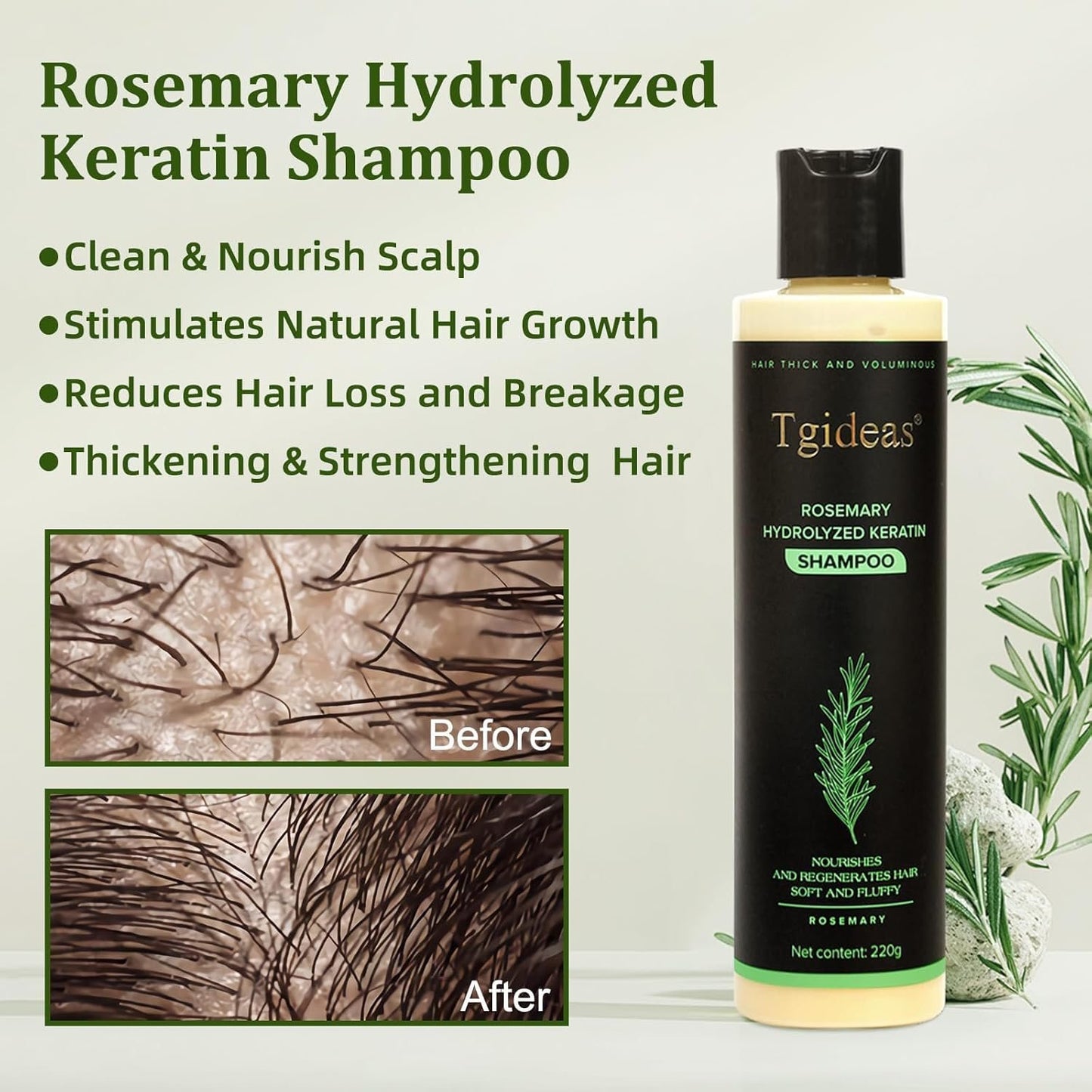 Rosemary Hydrolyzed Keratin Shampoo