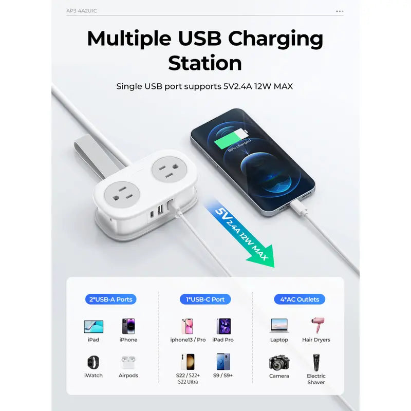 7 in 1 Travel Power Strip