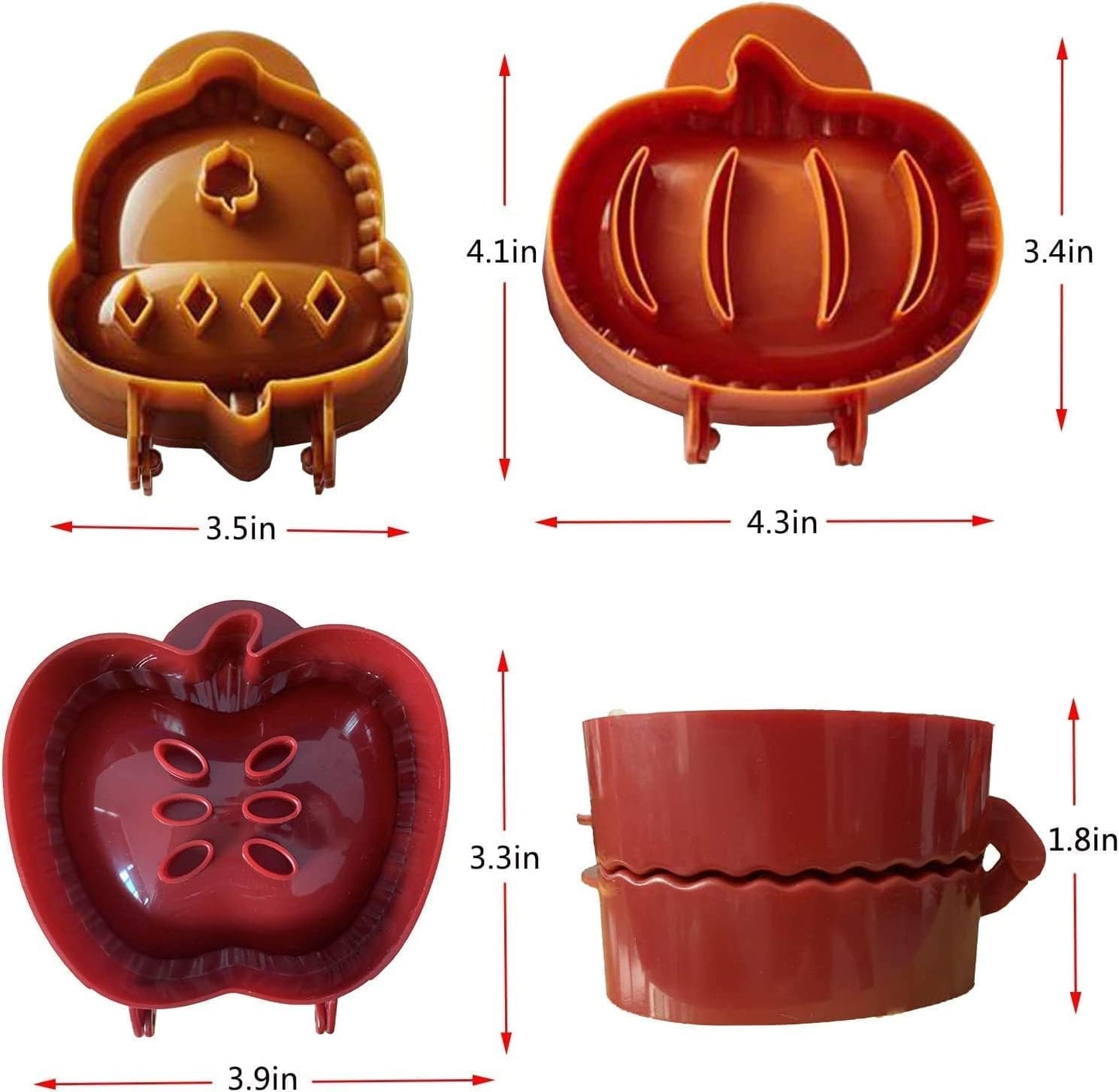 3 Pieces Dough Presser Pie Molds