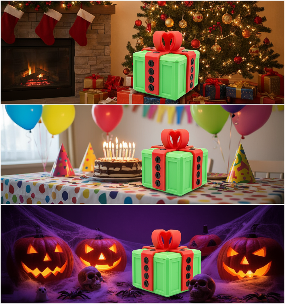 🎁 3D Printed Annoying Gift Box Ornaments 😂 - Ideal for Pranks and Mischief!&Send a Middle Finger in a Box