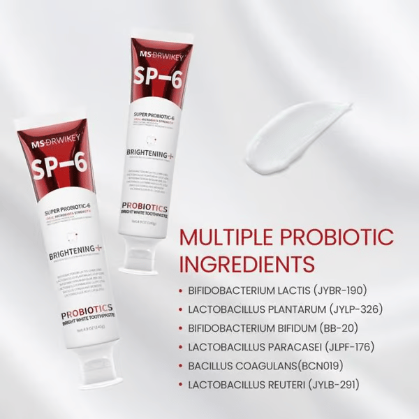 🔥Super Probiotic-6 Toothpaste with 6 Probiotics oalance Oral microbiota strength