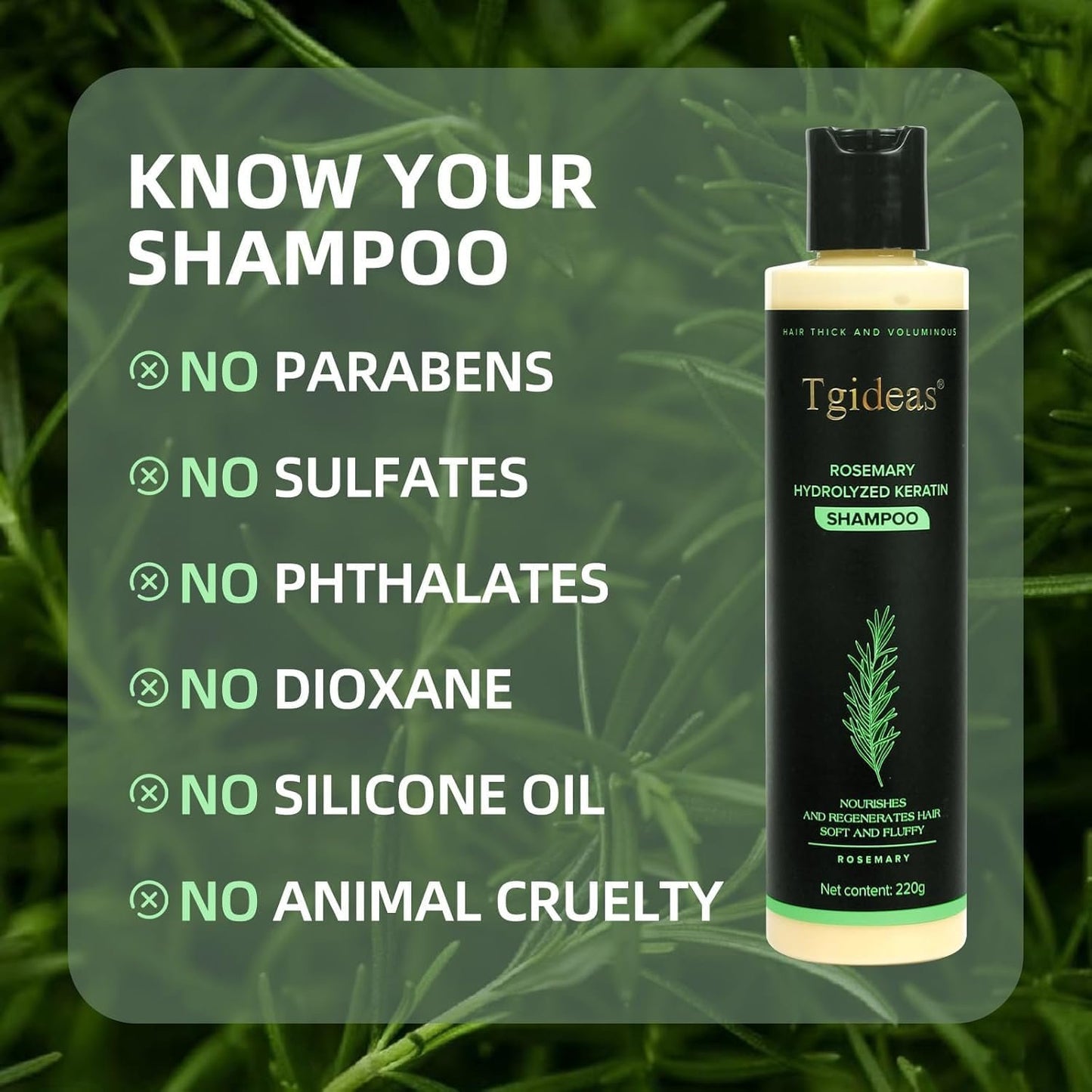 Rosemary Hydrolyzed Keratin Shampoo