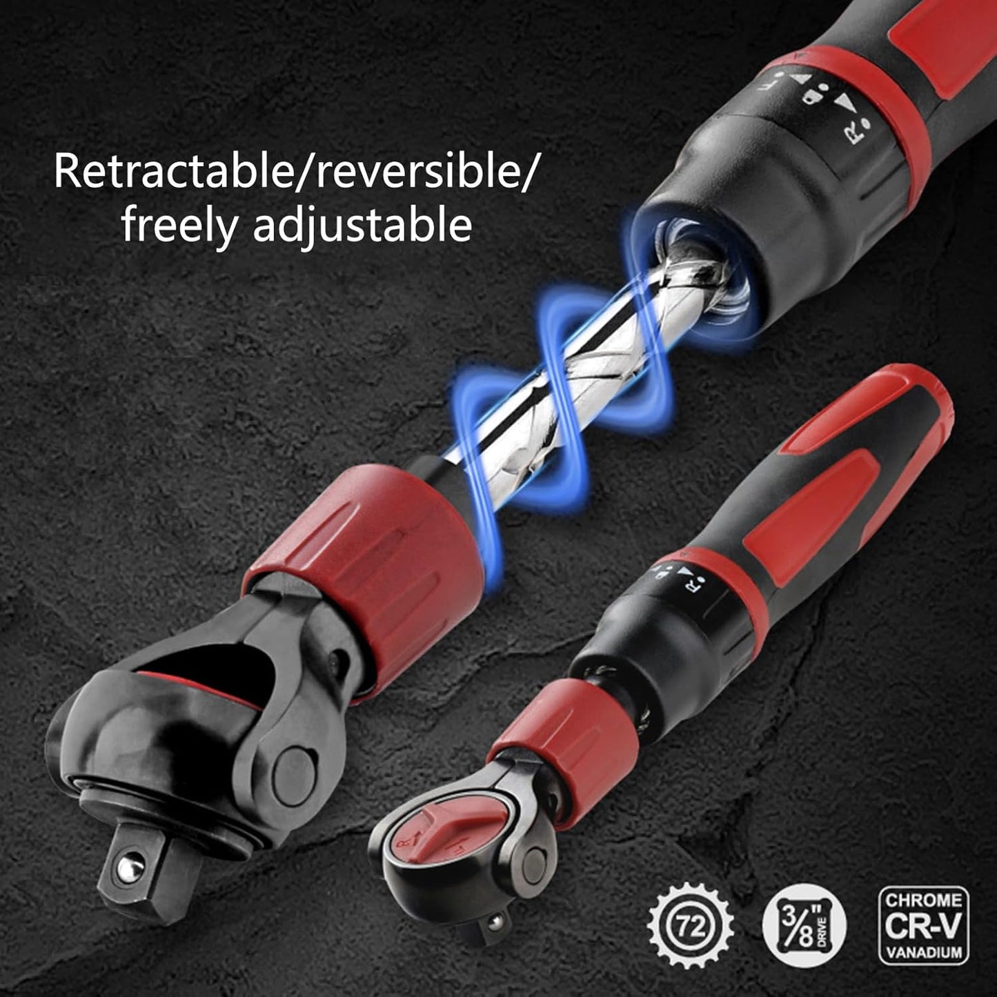 🔧3/8inch Drives Socket Ratchets&72 Tooth Ratchets