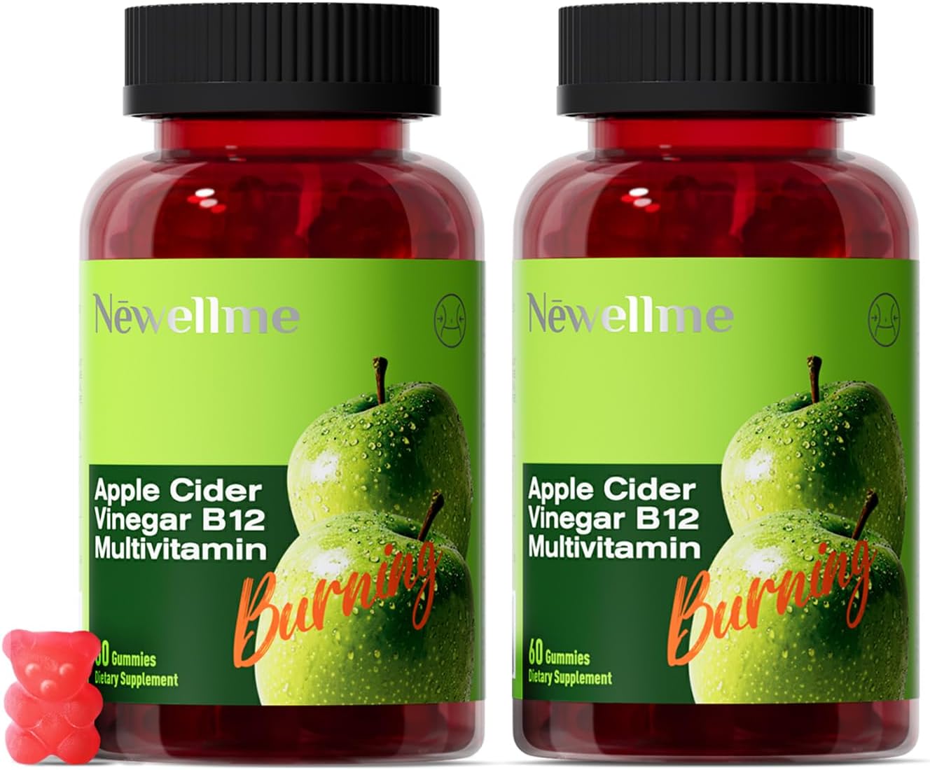 Sugar-Free Apple Cider Vinegar Gummies B12 Multivitamin