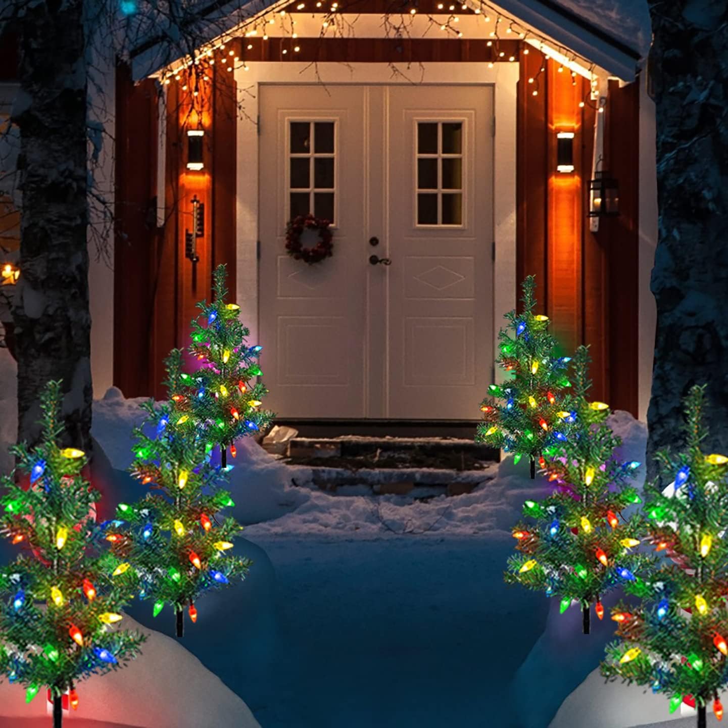 🎄4-in-1 Aurora Haven Outdoor LED Light
