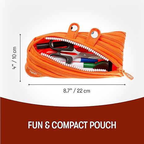 😆Funny stationery one zipper cute pencil case