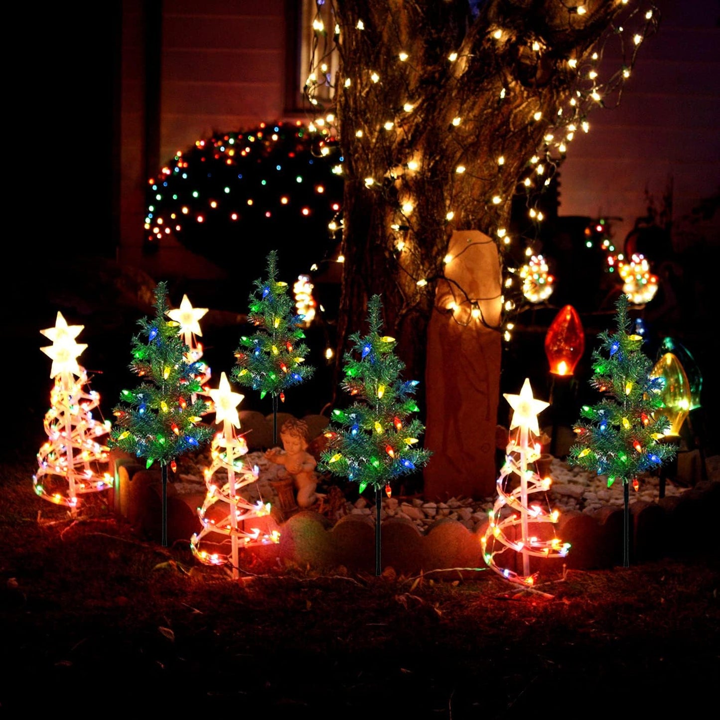 🎄4-in-1 Aurora Haven Outdoor LED Light