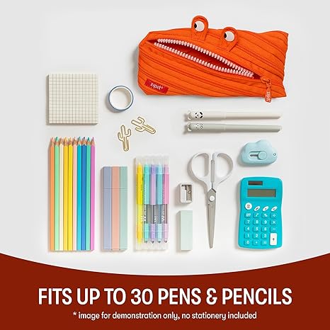 😆Funny stationery one zipper cute pencil case