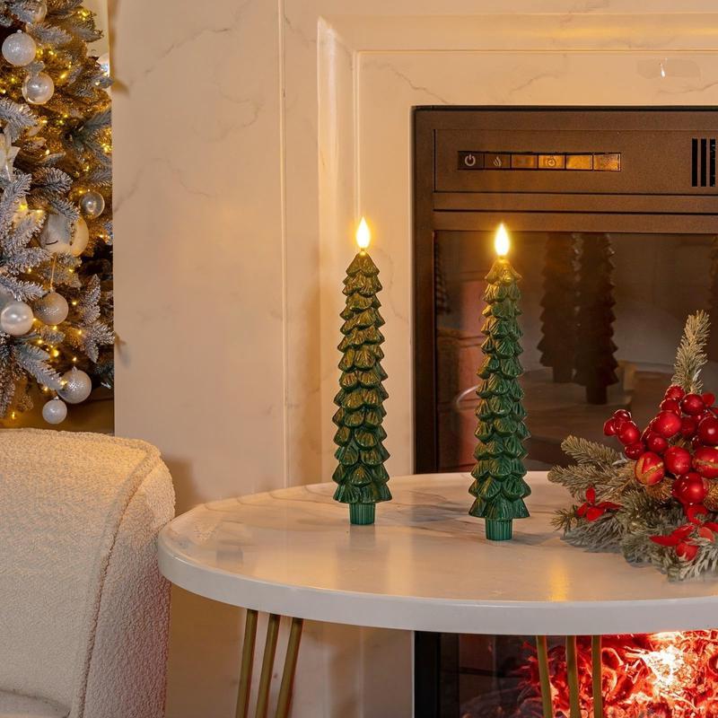 🔥 Early Christmas Sale 49% OFF 🌲Christmas Tree Flameless Taper Candle Lights with Remote Control