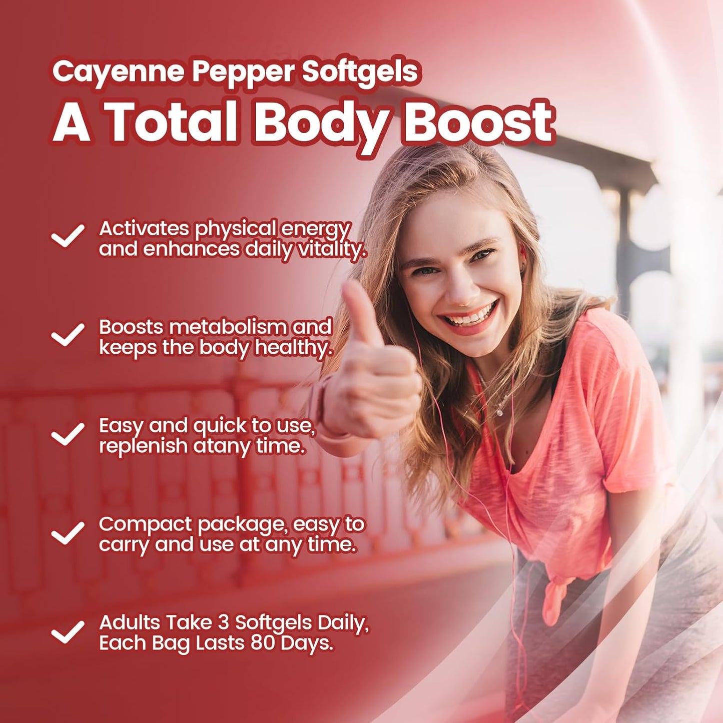 🔥LAST DAY 49%OFF🔥Cayenne Pepper Softgels Supplement