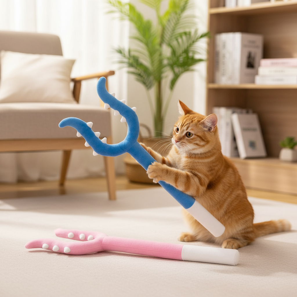 🐾Cute Plush Fork Cat Teaser