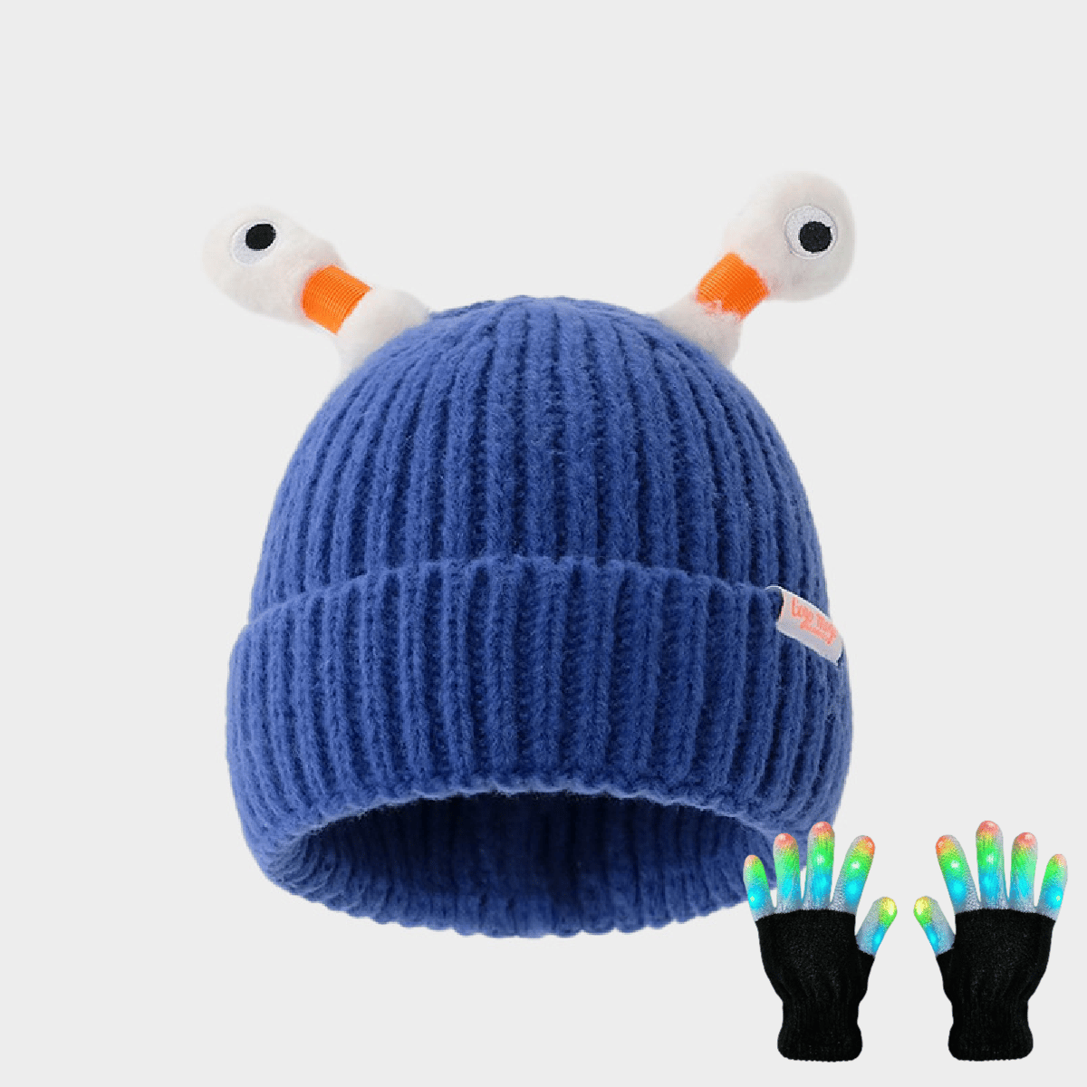 🔥2025 HOT SALE ✨️Winter Parent-Child Cute Glowing Little Monster Knit Hat