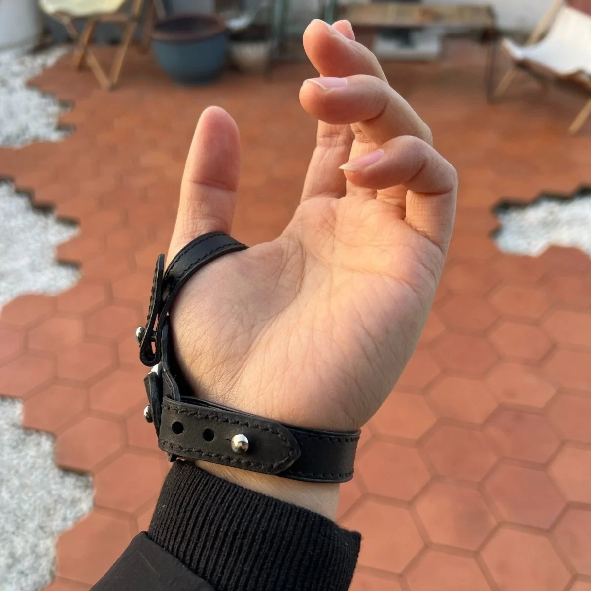 Handmade Genuine Leather Cycling Strap for Apple Watch