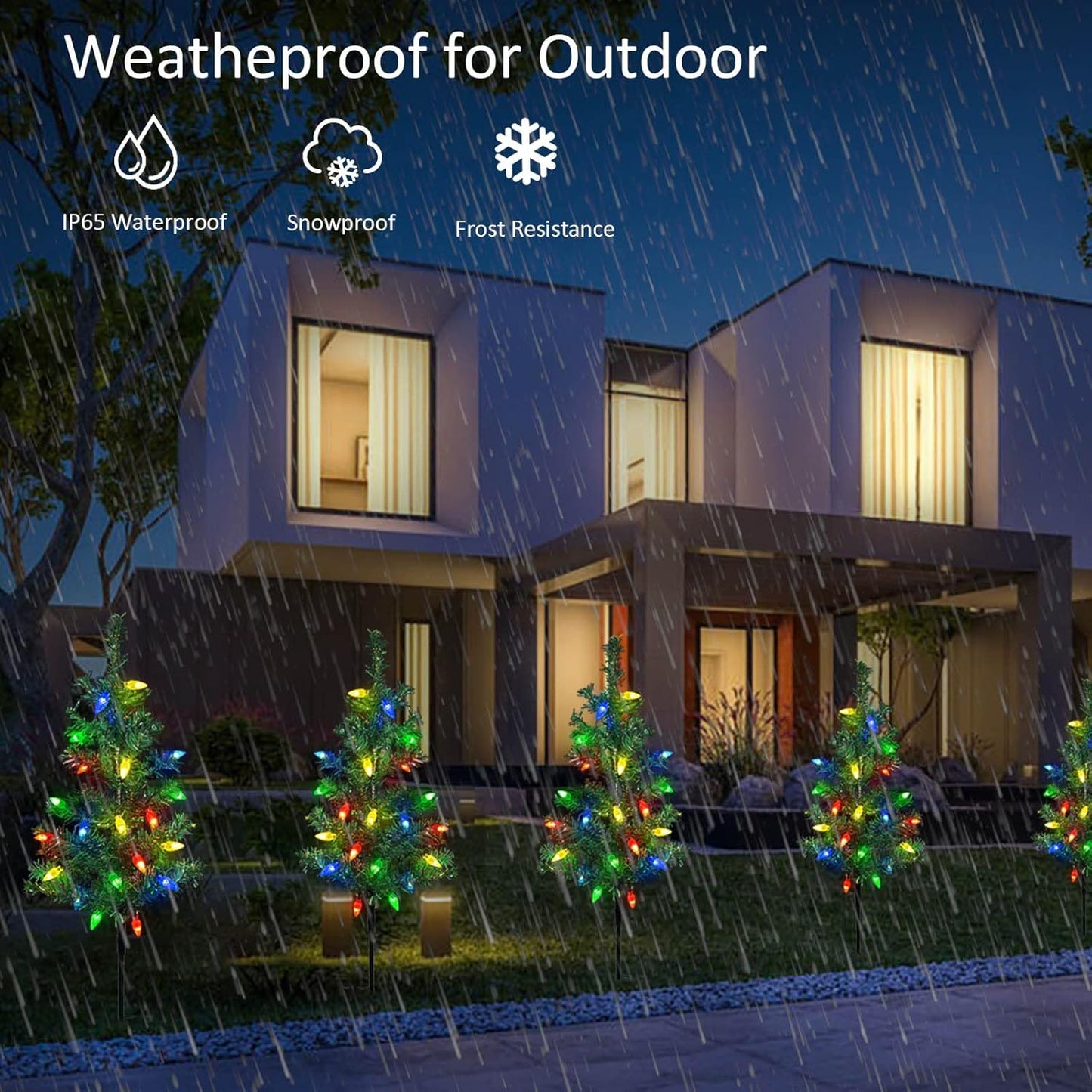 🎄4-in-1 Aurora Haven Outdoor LED Light