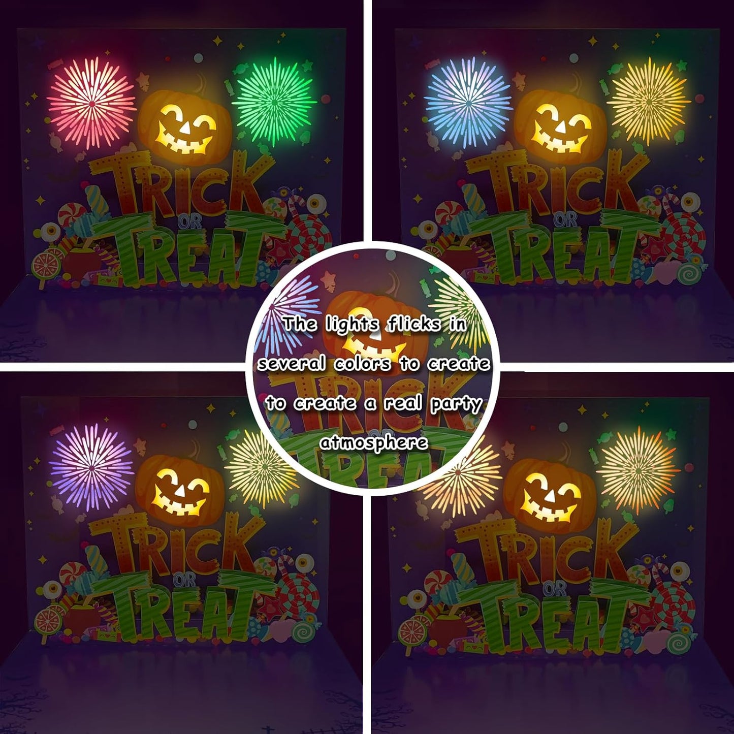 🎃3D Pop Up Trick Or Treat Pumpkin Halloween Card