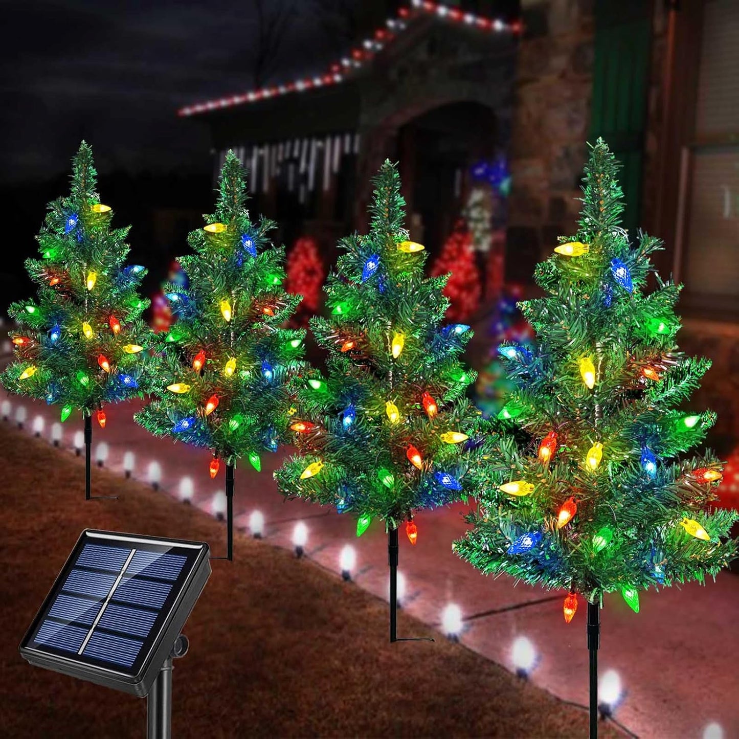 🎄4-in-1 Aurora Haven Outdoor LED Light