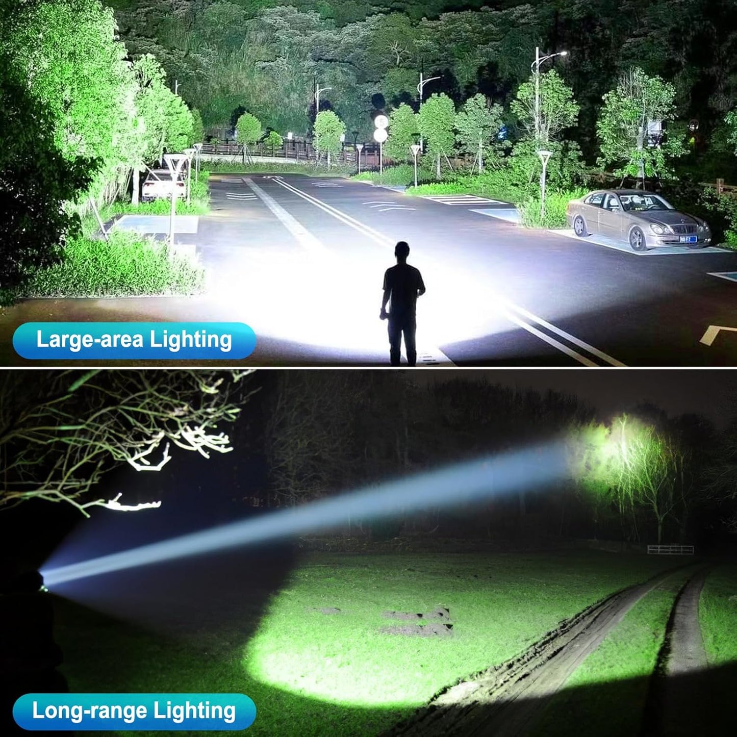 🔦 2-in-1 Multifunctional Camping Flashlight & Lantern