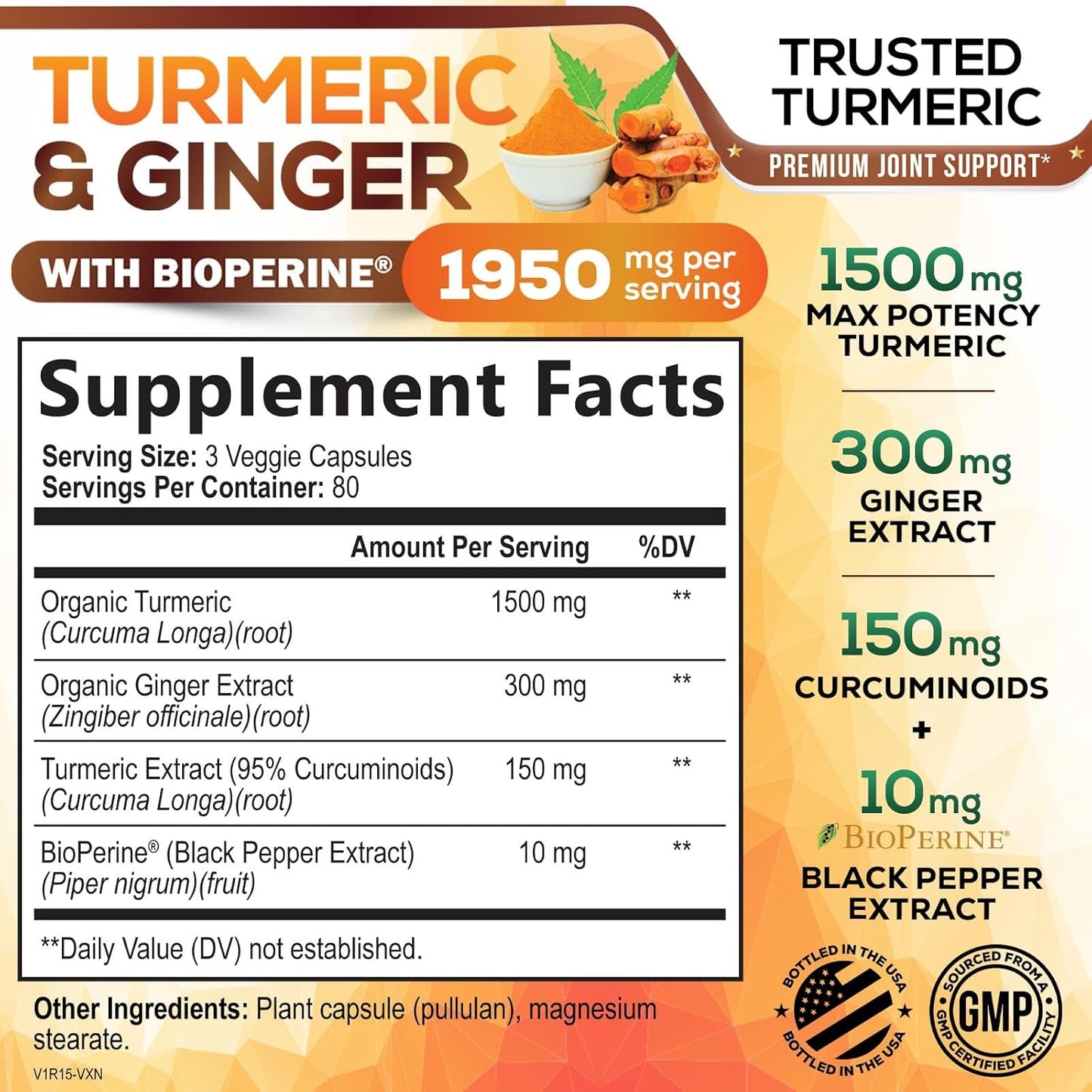 🔥LAST DAY 49%OFF🔥Turmeric curcumin Supplement