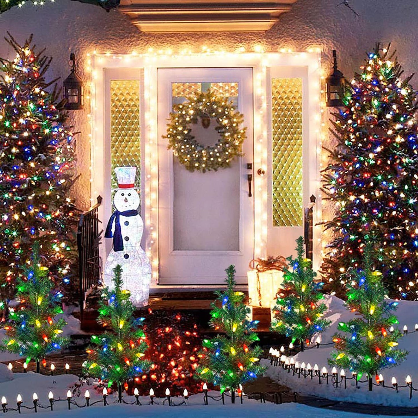 🎄4-in-1 Aurora Haven Outdoor LED Light
