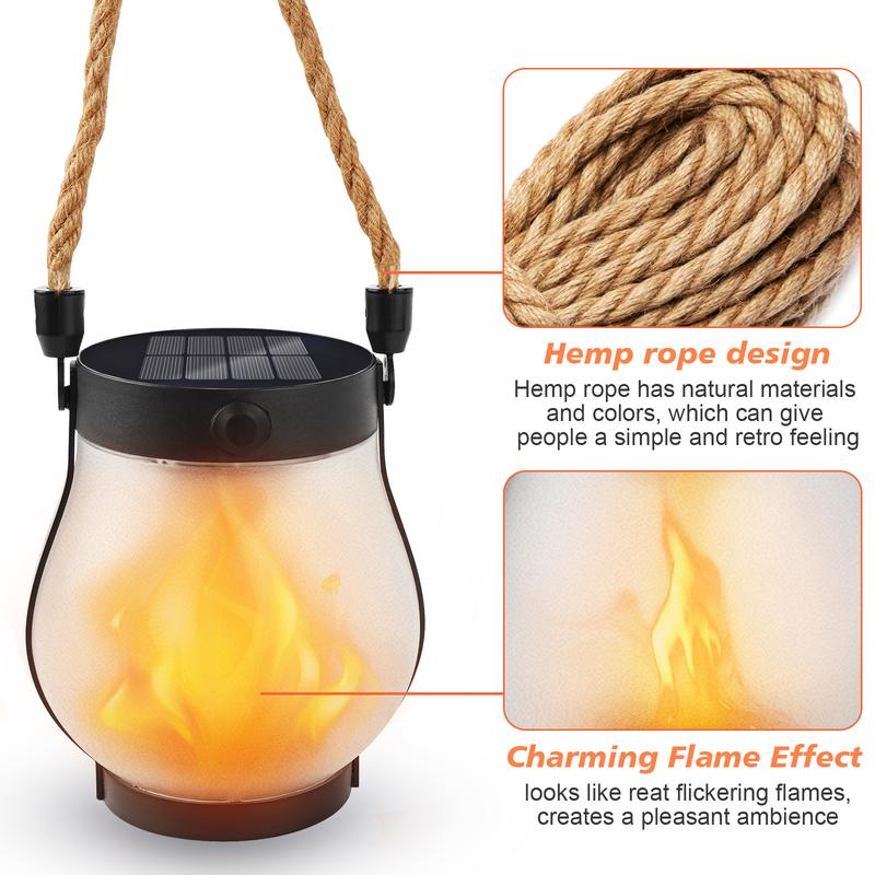 ✨Dancing flame Solar Lantern Outdoor Lights