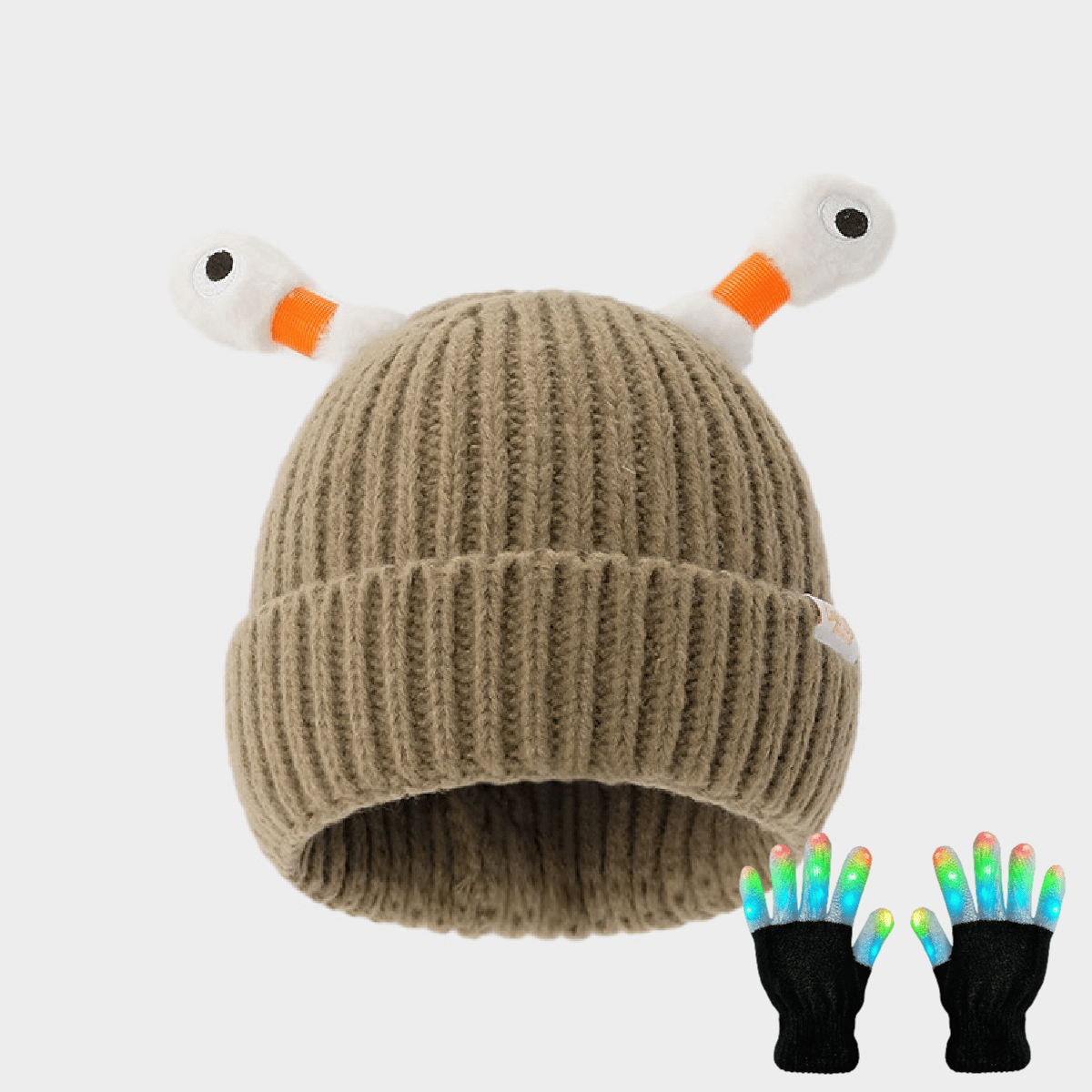 🔥2025 HOT SALE ✨️Winter Parent-Child Cute Glowing Little Monster Knit Hat