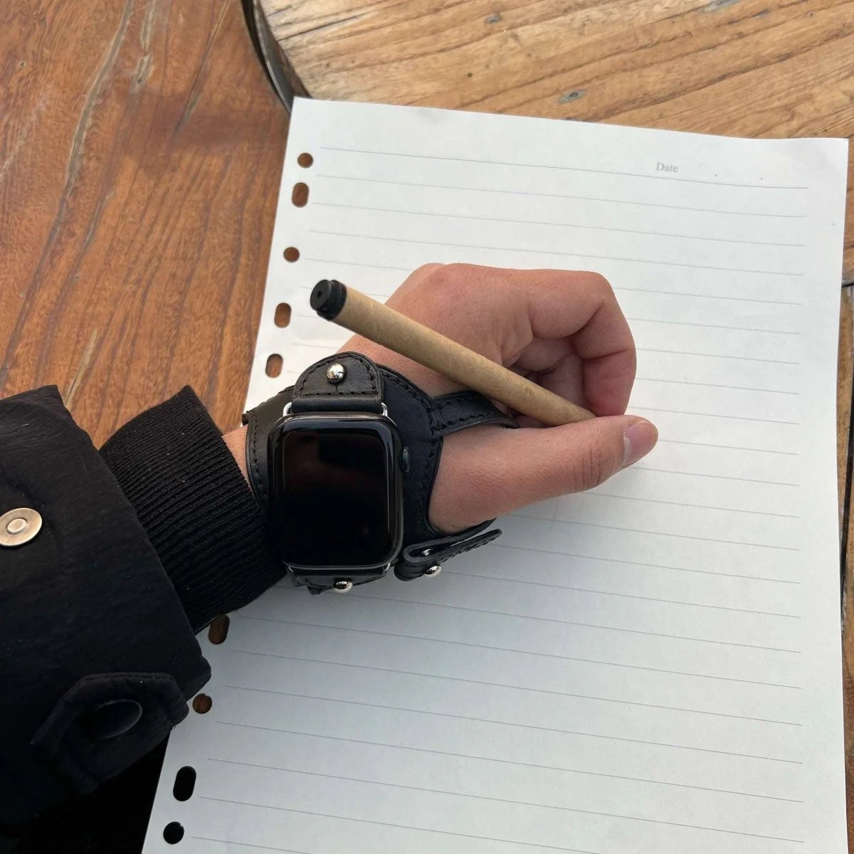 Handmade Genuine Leather Cycling Strap for Apple Watch