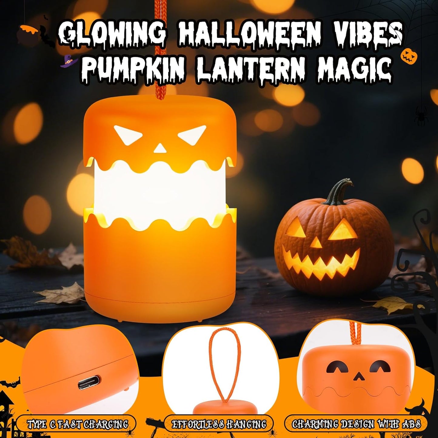Halloween Pumpkin Lantern and Headlamp