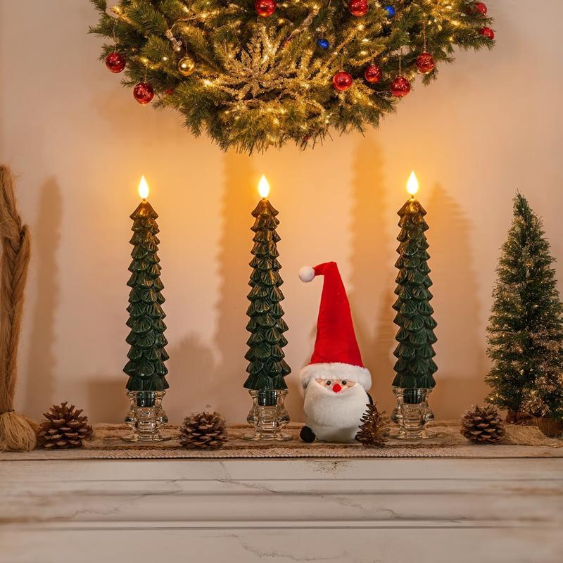 🔥 Early Christmas Sale 49% OFF 🌲Christmas Tree Flameless Taper Candle Lights with Remote Control