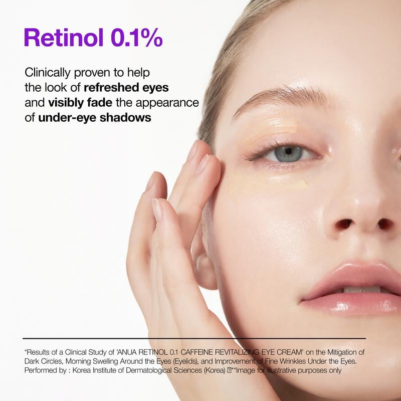 ✨ Anua Retinol 0.1 + Caffeine Revitalizing Eye Cream