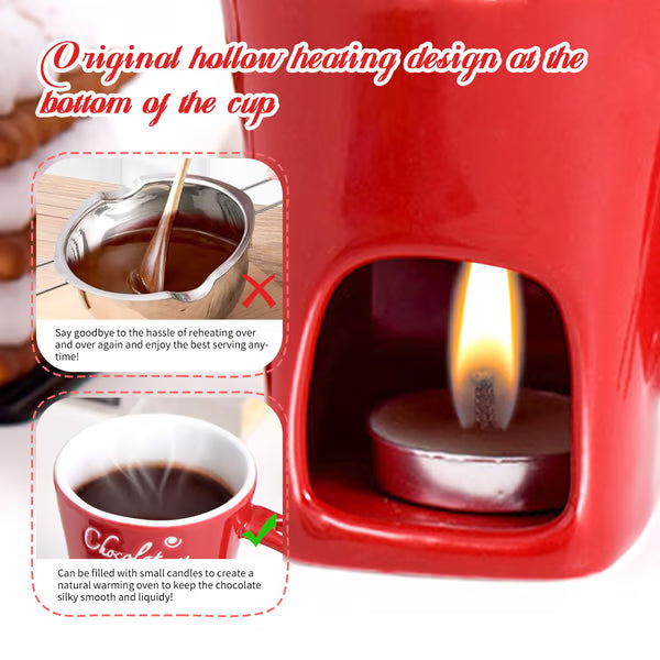 Chocolate Fondue Mug with Fork